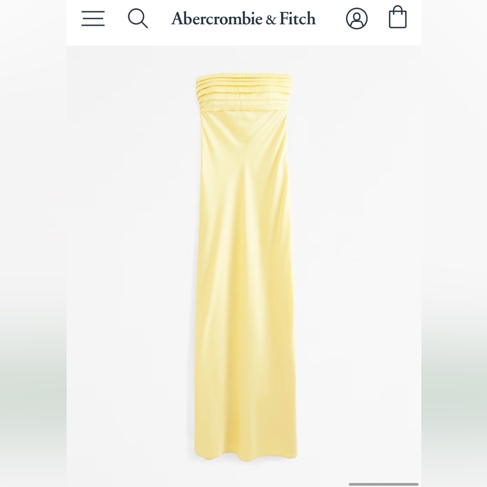 A&F Butter Yellow Formal Dress